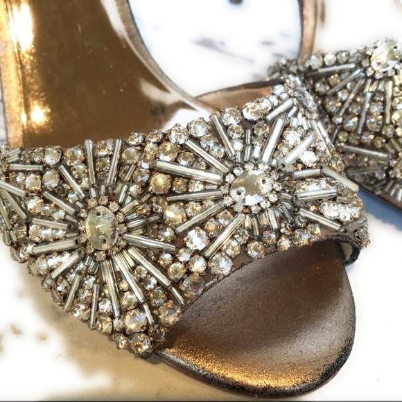 Badgley Mischka Shoes Badgley Mischka Jeweled Heels Poshmark